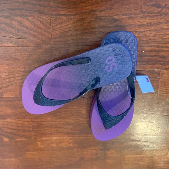 Flip flops Ombre hooded Glitter wedge - Picture 4 of 6